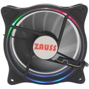 Resim ZAUSS 3 Renk Hareketli Rainbow Rgb Kasa Mining Fanı 12cm Fanı 0.3a 