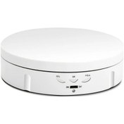 Resim Cloudstore Beyaz 3 Hızlı Usb Döner Sergi Standı 5.75 İnç 22.05 Lb Kapasite Beyaz 