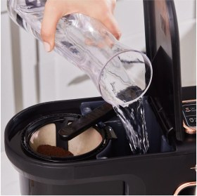 Resim Karaca 6 Sı 1 Arada Konuşan Latte Cappuccino ve Közde Türk Kahve Makinesi 10 Fincan Kapasiteli, Quick Clean Teknolojisi 