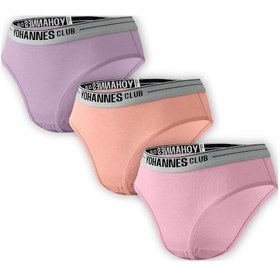 Resim Yohannes Club, Kız Çocuk, Pamuklu Slip Külot, 3'lü Paket, Karışık Renkli Karışık 