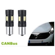 Resim Novahub Dacia Lodgy Dokker 2012-up İçin 2 Adet/grup Ba15s 1156 Canbus Hatasız Beyaz Led Drl Gündüz Farları 