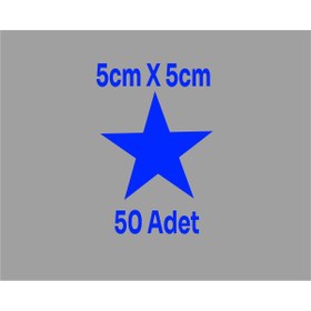 Resim SEÇ Yıldız Sticker Etiket 50 Adet Çok Amaçlı Sticker 