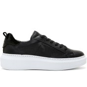 Resim Kadın Siyah Deri Sneaker Derimod