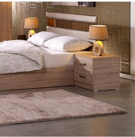 Resim Pasific Home Milas 2 Çekmeceli Komodin Meşe 