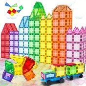 Resim Renkli Manyetik Yapı Blokları 48/68/98 adet DIY Oyuncak Yapı Bloğu Seti, Öğrenme ve Yaratıcı Oyunlar için İdeal Bir Seçim, Bulmaca Oyuncakları, Mükemmel Doğum Günü ve Tatil Hediyeleri, Dayanıklı ABS Malzemesi 