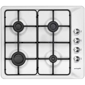 Resim Eminçelik 31221 Ankastre Ocak Doğal Gaz Beyaz 