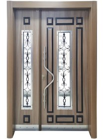 Resim Çelik Kapı Modelleri Tanganika Kabartmalı Model Bina Kapısı Sağ 