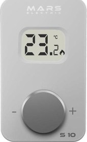 Resim S10 Kablosuz Dijital Oda Termostatı Yüksek Hassasiyetli Beyaz 
