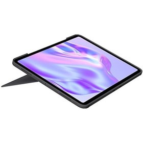 Resim Logitech Combo Touch 11" Apple Uyumlu iPad Pro M4 Türkçe Layout Klavyeli Kılıf 