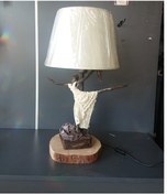 Resim Heykel Sehpa-Masa Lambası El Yapımı Bej 