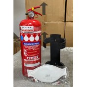 Resim 2 kg Abc Kkt Yangın Söndürme Tüpü Ev ve Araçlar Için Uygun 3M N95 Maske Hediye 