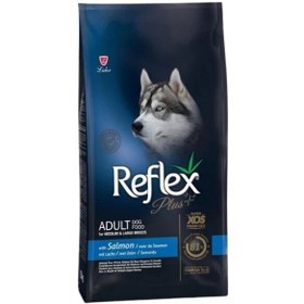 Resim Reflex Plus Somonlu Orta ve Büyük Irk Yetişkin Köpek Maması 12 Kg 