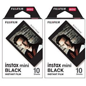 Resim Fujifilm Instax Mini Black Edition 10x2 Film Seti 