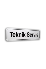 Resim PASS PVC Kapı İsimliği TEKNİK SERVİS 7X25 CM 