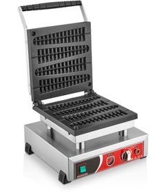 Resim Işıkgaz Tekli Çubuk Waffle Makinesi 