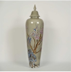 Resim Vitale Porselen Bahar Dalı Kapaklı Vazo 27 100 Cm Ak.jy0008 Renkli 