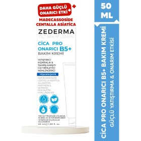 Resim Zederma Cica Pro Onarıcı B5+ Krem 50 ml Tüm Cilt Tipleri İçin Onarıcı Etki Sağlayan Krem 