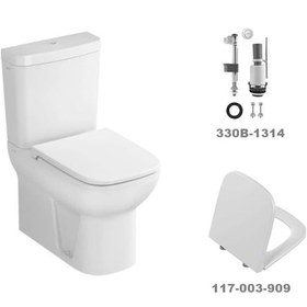 Resim VitrA S20 Kare Klozet Takımı + Soft Kapak + Basmalı İç Takım 