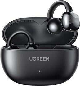 Resim UGREEN HiTune S3 kablosuz kulaklık, Bluetooth 5.4, açık spor kulaklık, klipsli ve gürültü önleyici ENC, 30 saat çalma, hızlı şarj, USB-C, Hi-Fi, IPX5 su geçirmez, siyah 