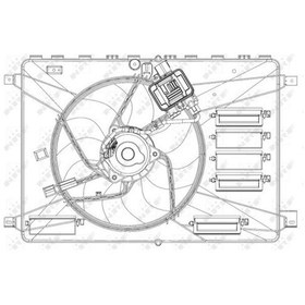 Resim Land Rover Klima Fanı Tek Motorlu Freelander 2 L359 2.2 Td4 06 14 - Nrf 47627 