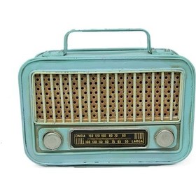 Resim Dekoratif Metal Radyo Kumbara 01 