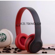 Resim P47 Polygold Kzl Teknoloji Ipad/tablet/telefonlar Için Kablosuz Bluetooth Sd Kart-aux Girişli Kulaklık. 