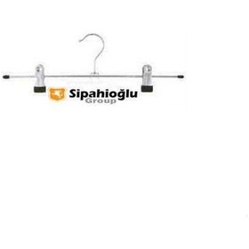 Resim Mandallı Elbise Askısı 40Cm 10 Adet Metalik 