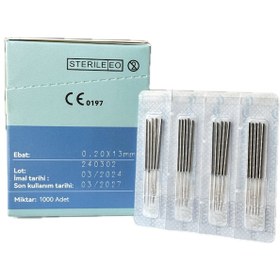Resim Akupunktur İğnesi Kuru İğne 0.20x13 Mm Beşli Tüpsüz 1000 Adet 