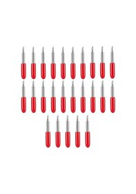 Resim Roland Kesim Plotter İçin Kesim Plotter-75 X 45 Derece Bıçaklar-kırmızı Ve Gümüş 