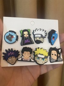 Resim Naruto Kakashi Crocks Terlik Süsü Jibbitz Crocs Aksesuarı 8 Adet 