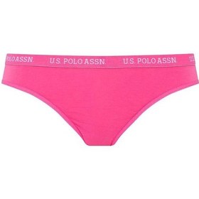 Resim U.S. Polo Assn. Kadın Lacivert - Fuşya - Beyaz 3 Lü Slip 66119 Lacivert - Fuşya - Beyaz 