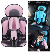 Resim Bosphorusboutique Sones Araba Taşınabilir Çocuk Koltuğu, Boyut: 54 X 36 X 25cm Pembe + Gri Zh 