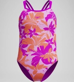 Resim Speedo Printed Twinstrap Kız Çocuk Mayo Pembe 