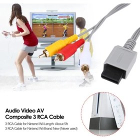 Resim Feza Nintendo Wii 3 Renkli Av Kablosu 