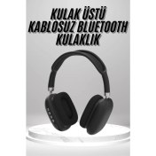 Resim Techno Stock Kulak Üstü Kablosuz Bluetooth Kulaklık Yumuşak Süngerli Sd Kart Girişli 