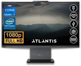 Resim Lenovo ThinkCentre Neo 50A 24 Gen 5 i7-13620H 16GB 256GB M.2 SSD 12SC000KTR ATL5 23.8 Fdos All In One Bilgisayar 