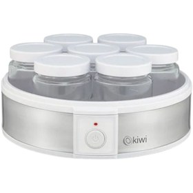 Resim Kiwi KYM-7211 Yoğurt Yapma Makinesi Paslanmaz Çelik Cam Kavanoz 