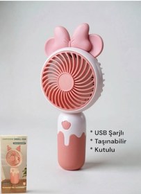 Resim Brokoli Home Cartoon USB Şarjlı El Fanı I Mini Taşınabilir Fan I Yaz Serinleticisi I Vantilatör Taşınabilir Fan 