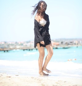 Resim Livebasic Keten Göz Kimono 