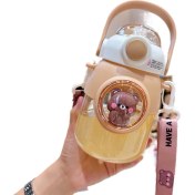 Resim Maryun Yaz Plastik Bardak Kızlar Yüksek Yüz Değer Net Kırmızı Saman Bardak Su Bardağı Büyük Kapasiteli Taşınabilir Karikatür Büyük Göbek Bardak Çocuk Su Bardağı (Yurt Dışından) 