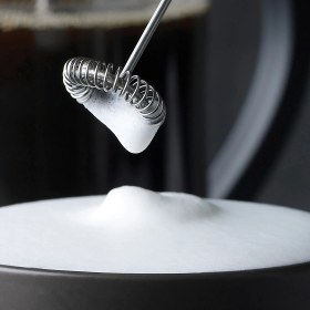 Resim Aerolatte Home Barista Kiti - Kahve/Süt Köpürtücü (Standlı Fildişi) Ve Cappuccino Art 