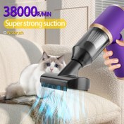 Resim 2 adet 2000mAh Pil Güçlü Emişli El Tipi Araba Elektrikli Süpürge - 1 adet Taşınabilir İç Toz Toplayıcı ile Çatlak Aracı, Düz Memeli, Bez Filtre, 0.2-0.3L Toz Kabı, ABS Gövde, Çizilmez Kauçuk Boya, Evcil Hayvan Tüyü Temizleme için 