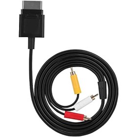 Resim 1.8m AV kablosu ses video kablosu, Xbox 360 ince için bileşen ABS kablosu, oyun oyuncuları için ses kablosu video kablosu, AV kablosu 