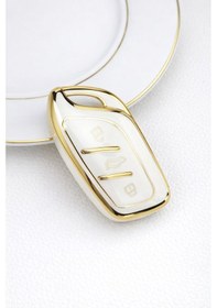 Resim Mg Ehs Beyaz Gold Anahtar Kılıfı Aksesuar 