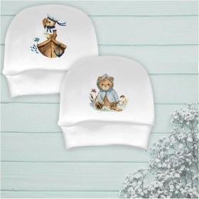 Resim Nilesbabyshop İsme Özel Bebek Bere 2'li 