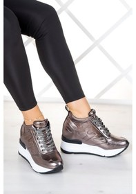 Resim Erkan Saçmacı Maria Platin Gizli Dolgu Günlük Ayakkabı 