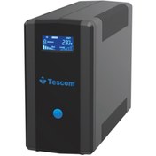 Resim TESCOM Leo 1200 Va (2X12V 7AH AKÜ) Line Interactive 5/10 Dk Ups 