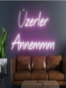 Resim Twins Led Üzerler Annemmm Yazılı Neon Tabela Pembe Model:model:19593366 Pembe 