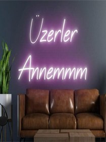 Resim Twins Led Üzerler Annemmm Yazılı Neon Tabela Pembe Model:model:19593366 Pembe 