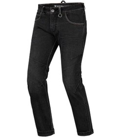 Resim Shima Devon Denim Korumalı Motosiklet Pantolonu Siyah 